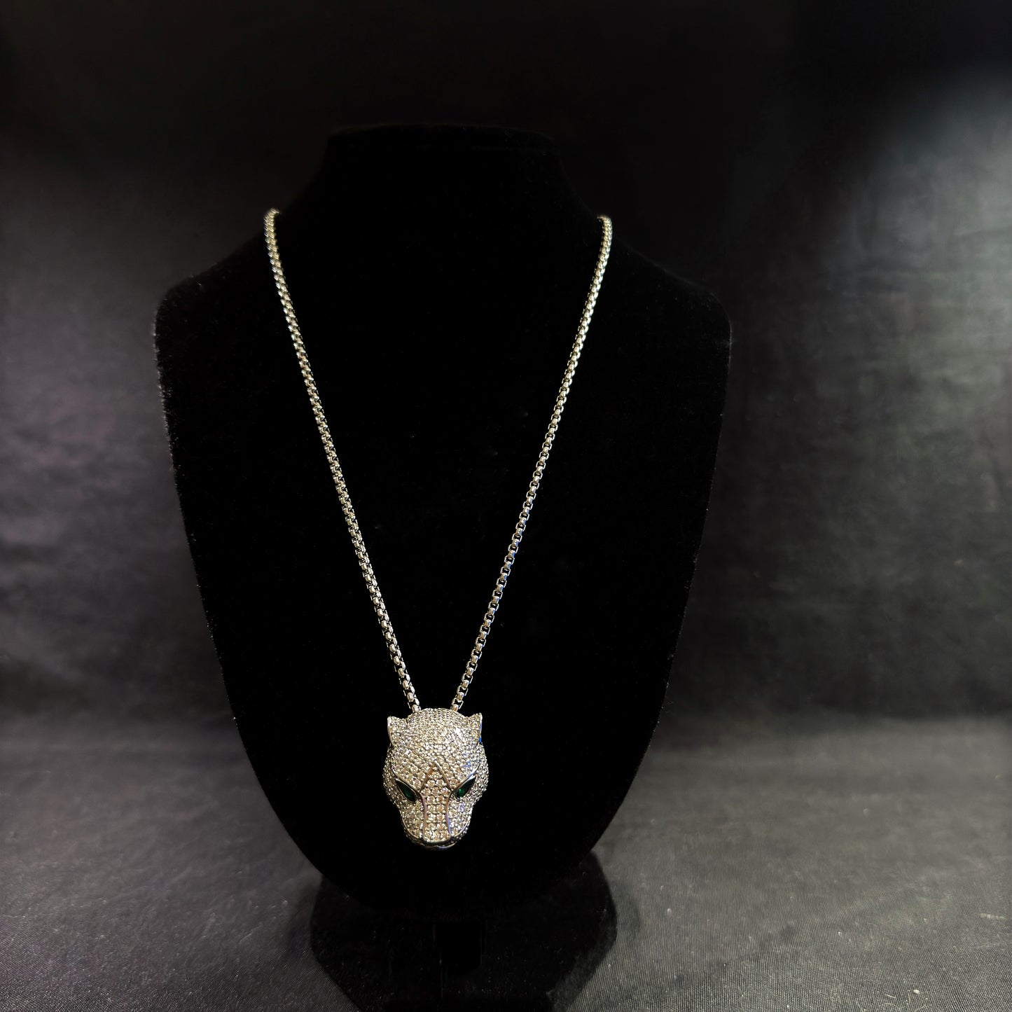 CADENA DE LEOPARDO DE PLATA