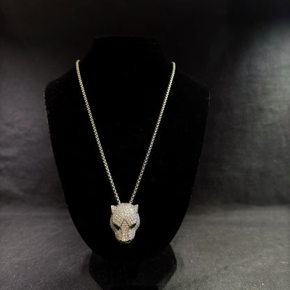 CADENA DE LEOPARDO DE PLATA