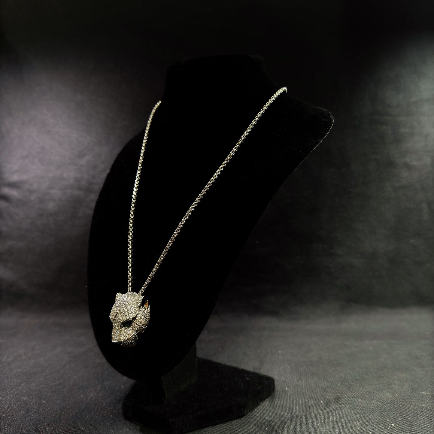 CADENA DE LEOPARDO DE PLATA