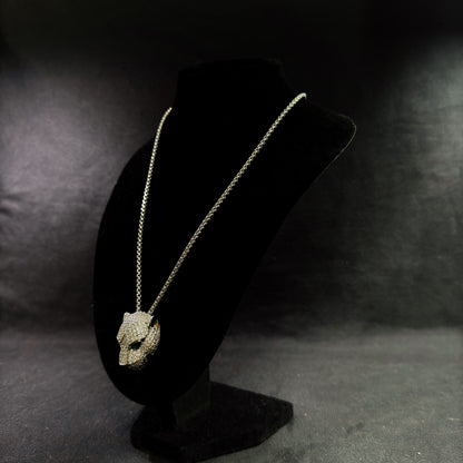 CADENA DE LEOPARDO DE PLATA
